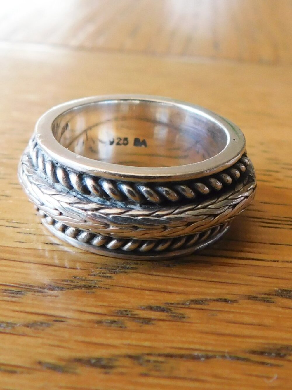 Sterling Silver Size 6 Textured Band Ring